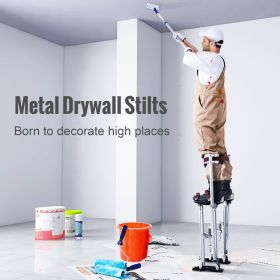 Drywall Stilts, 24''-40'' Adjustable Aluminum Tool Stilts with Protective Knee Pads, Durable and Non-slip Work Stilts for Sheetrock Painting, Wal
