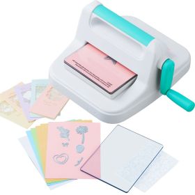 Manual Die Cutting & Embossing Machine, Portable Cut Machines, 6 inch Opening Scrapbooking Machine Full Kit Included, For Arts & Crafts, Scrapboo